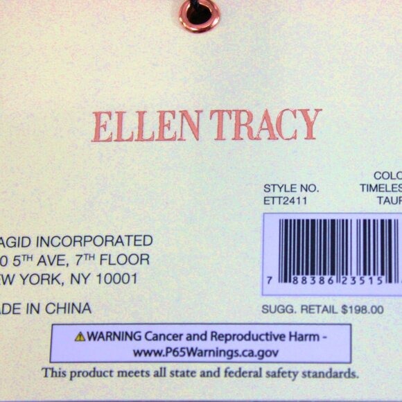 Ellen Tracy "Melanie" 20" Diamond Quilted Nylon East West Travel Tote – Timeless - Picture 16 of 16